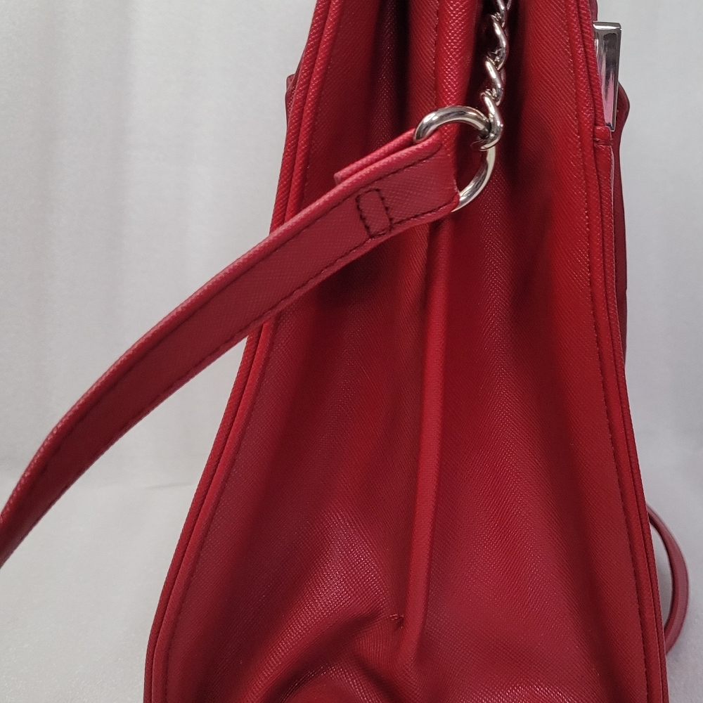 Nine West Ruby Red Christmas Double Handle And Sh… - image 6